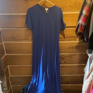 LuLaRoe Royal Blue Maxi Dress